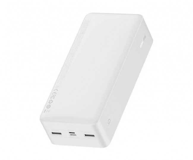 Зовнішній акумулятор Baseus Bipow Digital Display Powerbank 15W 30000mAh White (PPBD050202)